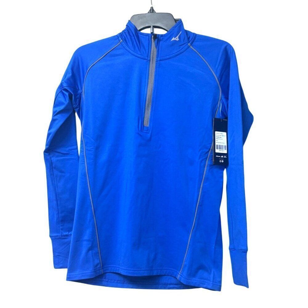 Mizuno Women’s Comp 1/2 Zip Hitting Top, Royal Blue, XS